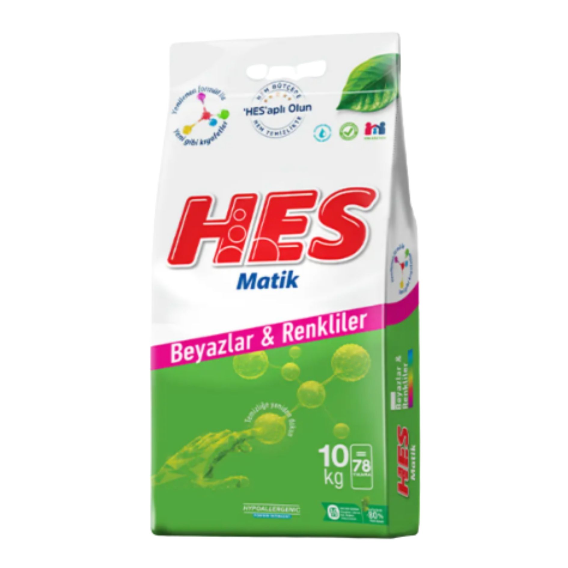 HESMATİK 10 KG BEYAZLAR&RENKLİLER TOZ DETERJAN