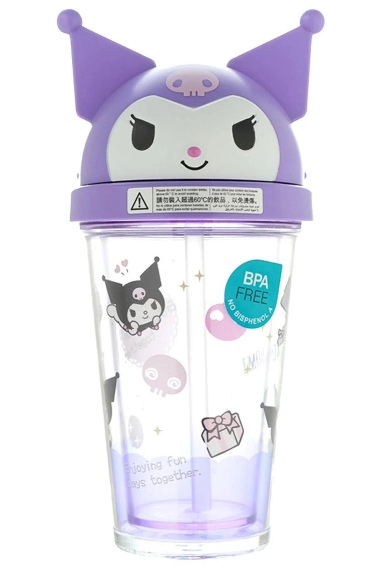 Sanrio Lisanslı Plastik Suluk (320Ml) - Kuromi 