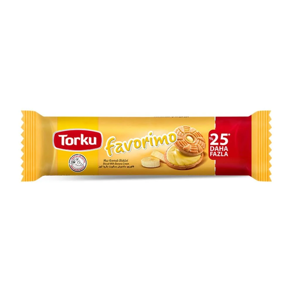 TORKU FAVORIMO MUZ KREMALI BISKÜVI 61 GR