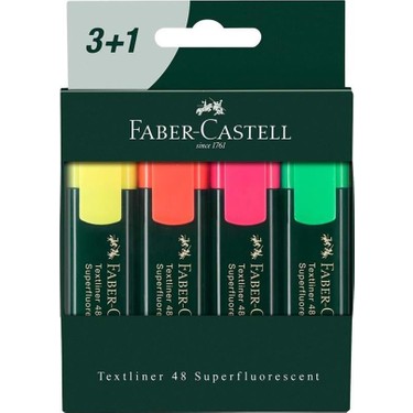 FABER CASTELL TEXTLİNER FOSF.KALEM 3+1