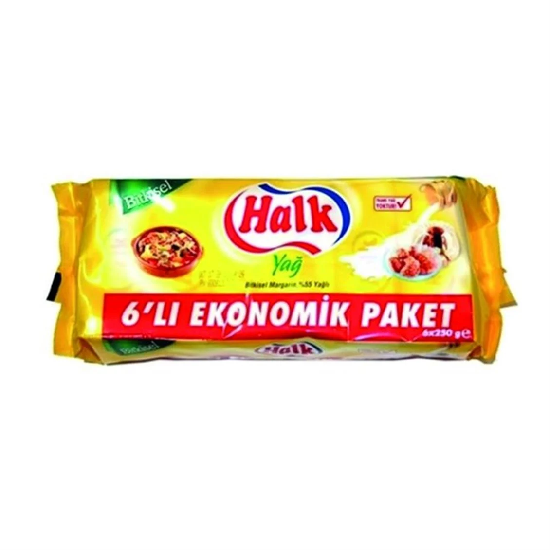HALK EKO PAKET MARGARİN 250 GR  6 lı