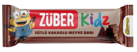  ZÜBER Kidz Sütlü Kakaolu Meyve Tatlısı 25gr
