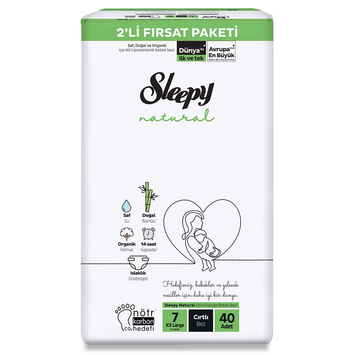 SLEEPY FIRSAT PAKET NATURAL 2'Lİ XXL NO:7