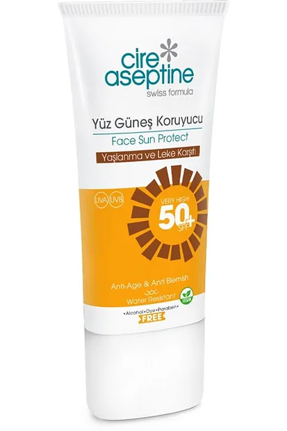 CİRE ASEPTİNE 50 SPF GÜNEŞ KORUYUCU ANTI AGE 50ML 
