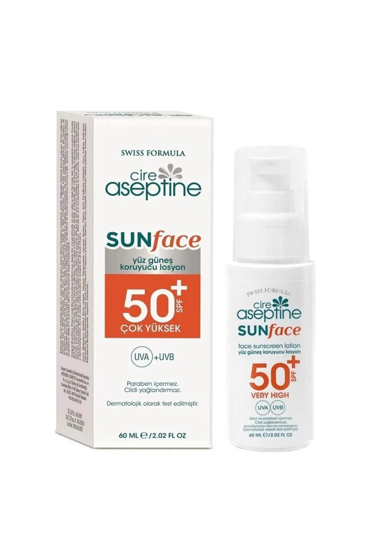 CİRE ASEPTİNE GÜNEŞ KORUYUCU LOS.60 ML SPF 50