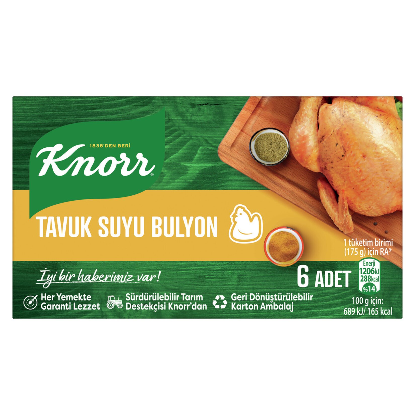 KNORR BULYON  6 LI TAVUK ( 16 ADET )