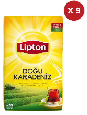 LİPTON KARADENİZ ÇAY 1000 GR(DOĞU KARADENİZ) 9 ADET