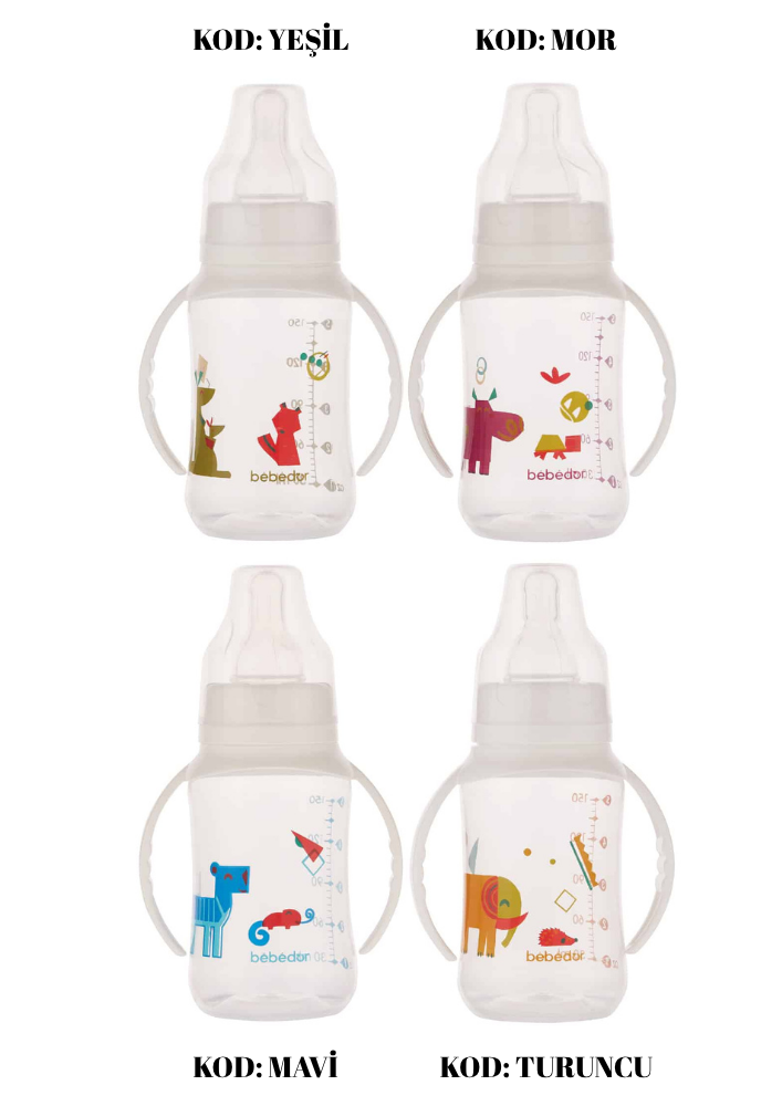 BEBEDOR 270 ML ERGONOMİK KULPLU PP BİBERON - 77302 BB