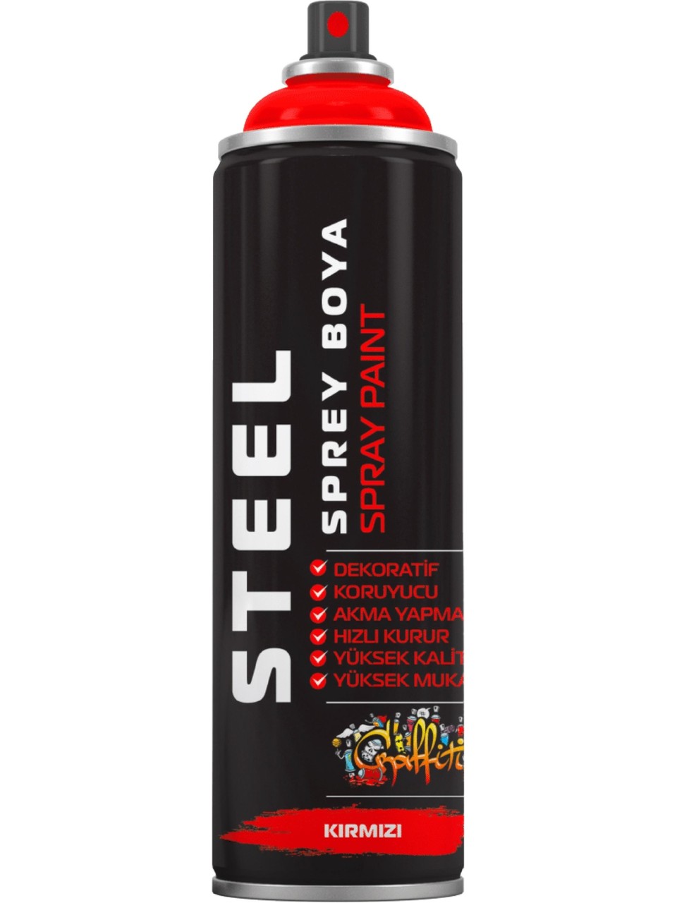 STEEL 200 ML SPREY BOYA KIRMIZI