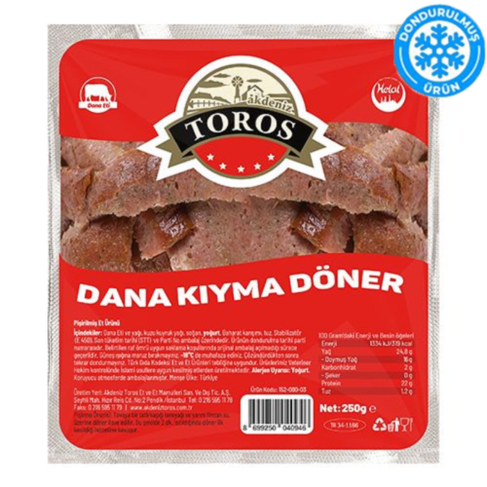TOROS DANA KIYMA DÖNER 250 GR