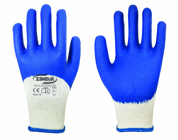 ZİMAK MAVİ BEYAZ İŞ ELDİVENİ EL-111
