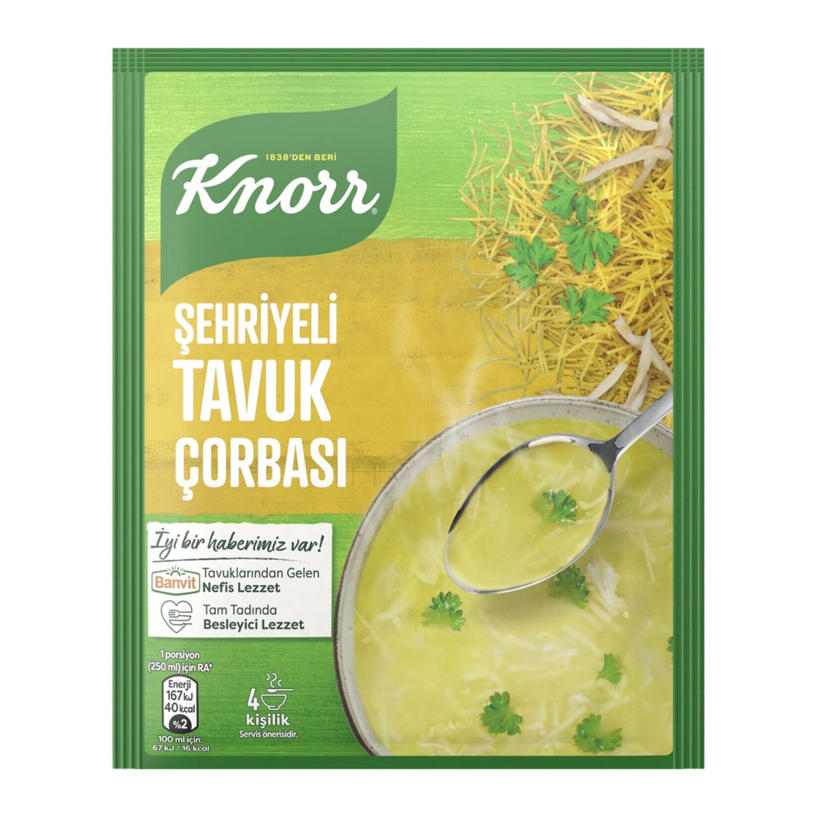KNOR ÇORBA ŞEHRİYELİ TAVUK 