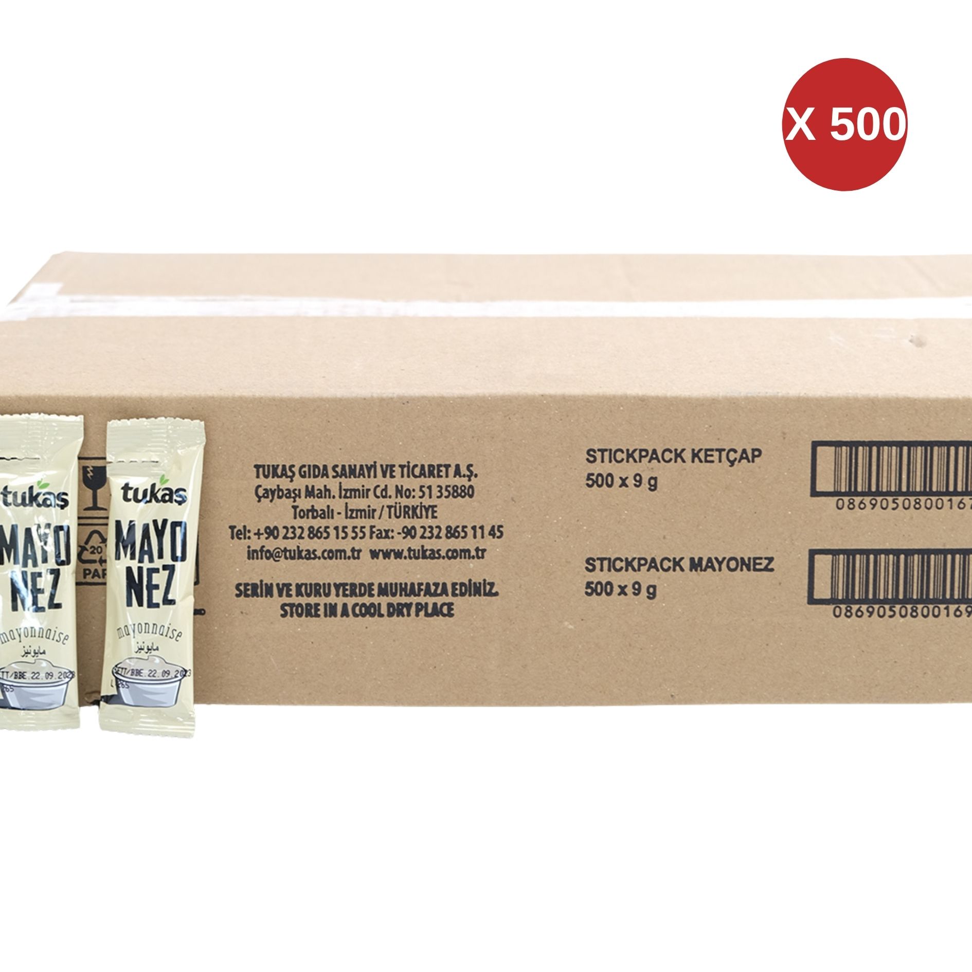 TUKAŞ  STİCK MAYONEZ 9 GR TEK 500 ADET