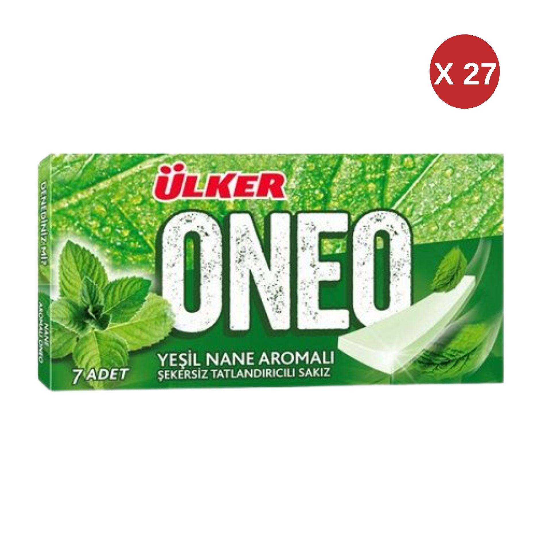 ÜLKER ONEO SLİMS 14 GR SAKIZ YEŞİL NANE AROMALI (27 ADET)