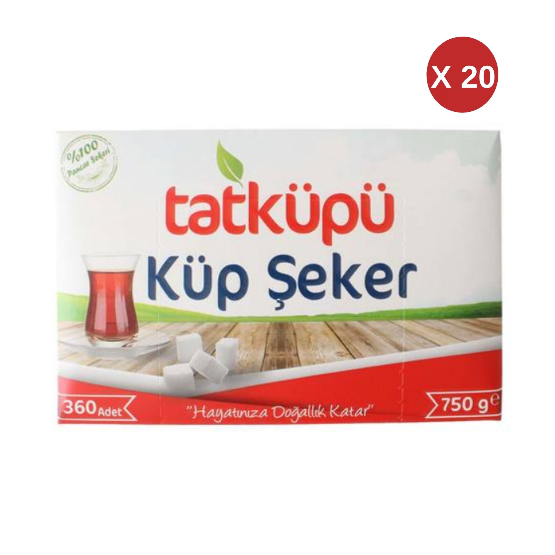 TATKÜPÜ KÜP ŞEKER 360 AD - 750 GR (20 ADET)