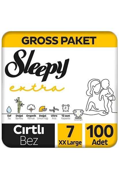 SLEEPY SARI EXTRA GROSS XXL 100 ADET