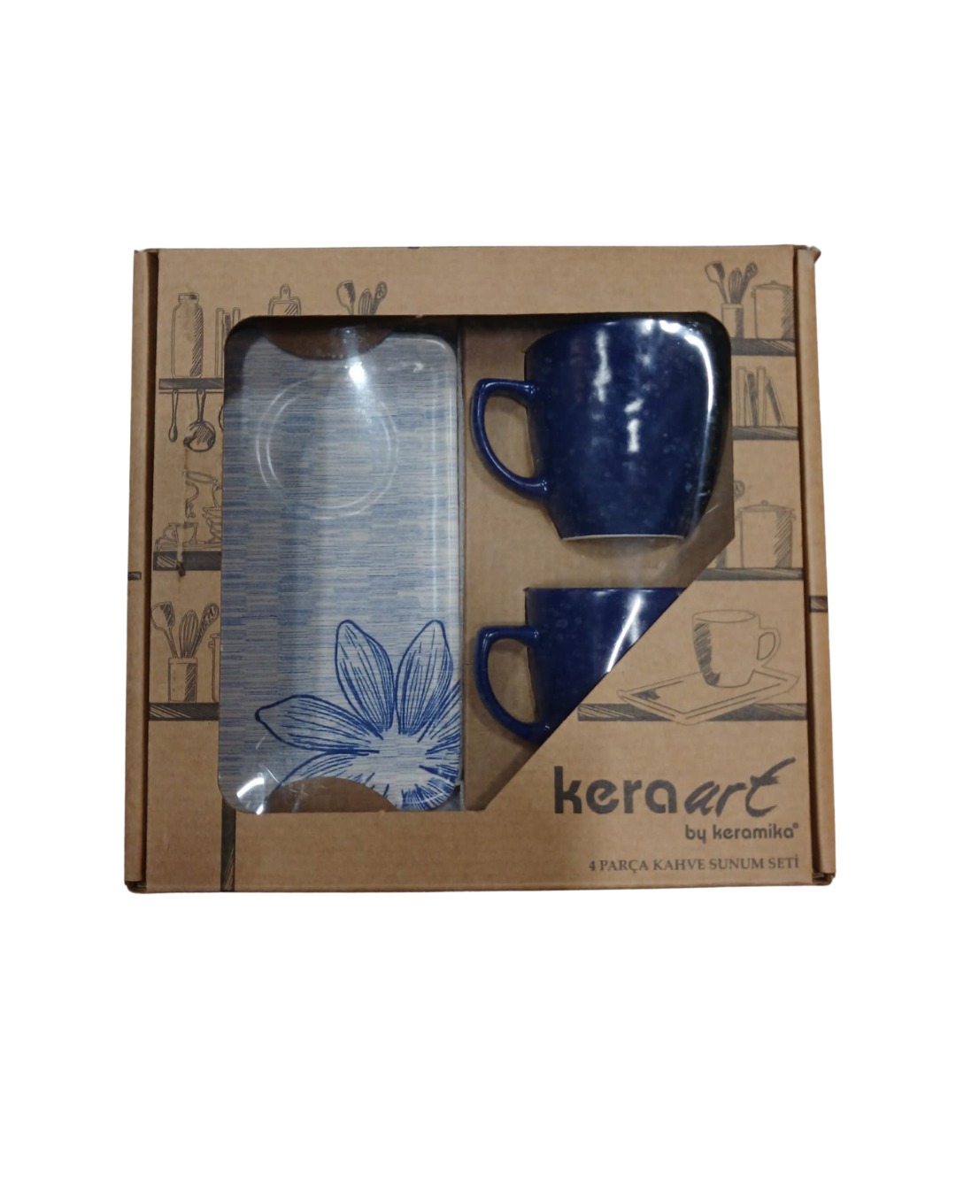 KERAMİKA SET ATIŞTIRMALIK 2 KİŞİL FİNCAN