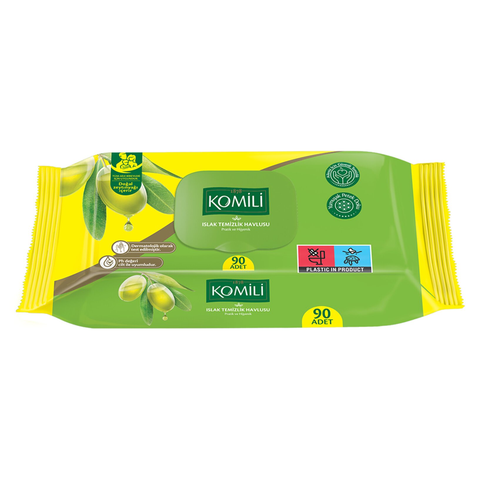 KOMİLİ ISLAK HAVLU 90 LI ZEYTİN 24 ADET