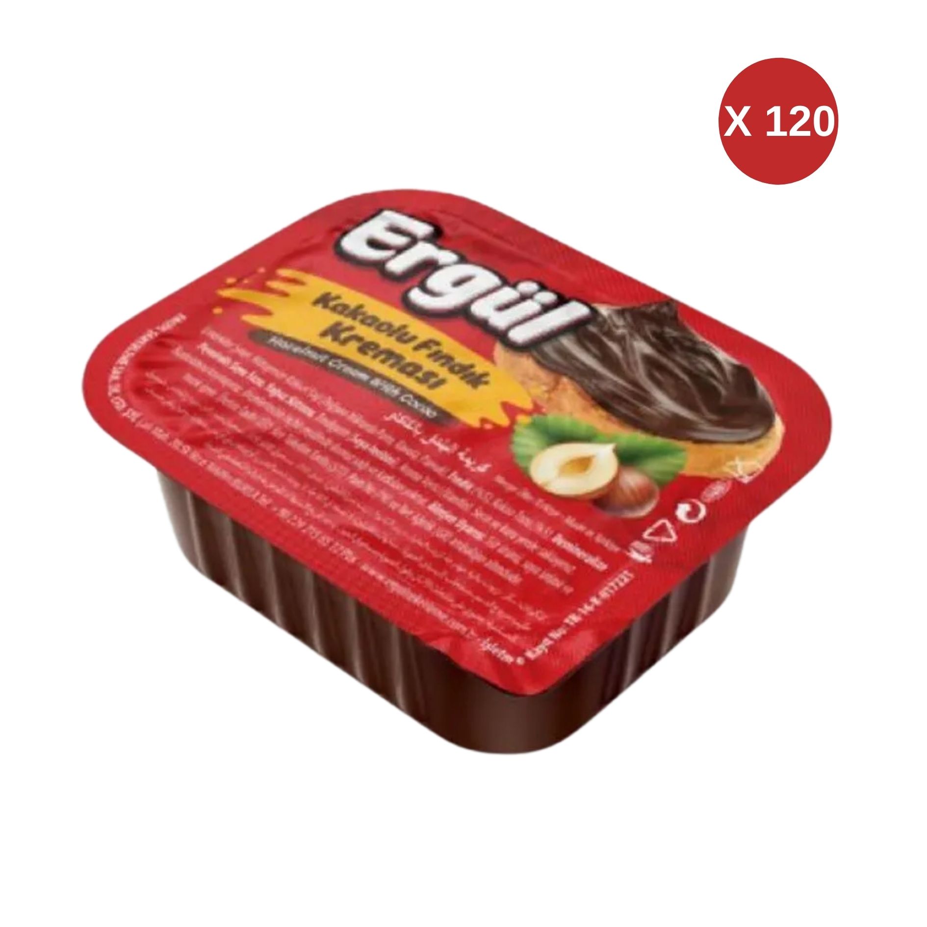 ERGÜL KAKAOLU FINDIK KREMASI 20 GR 120 ADET