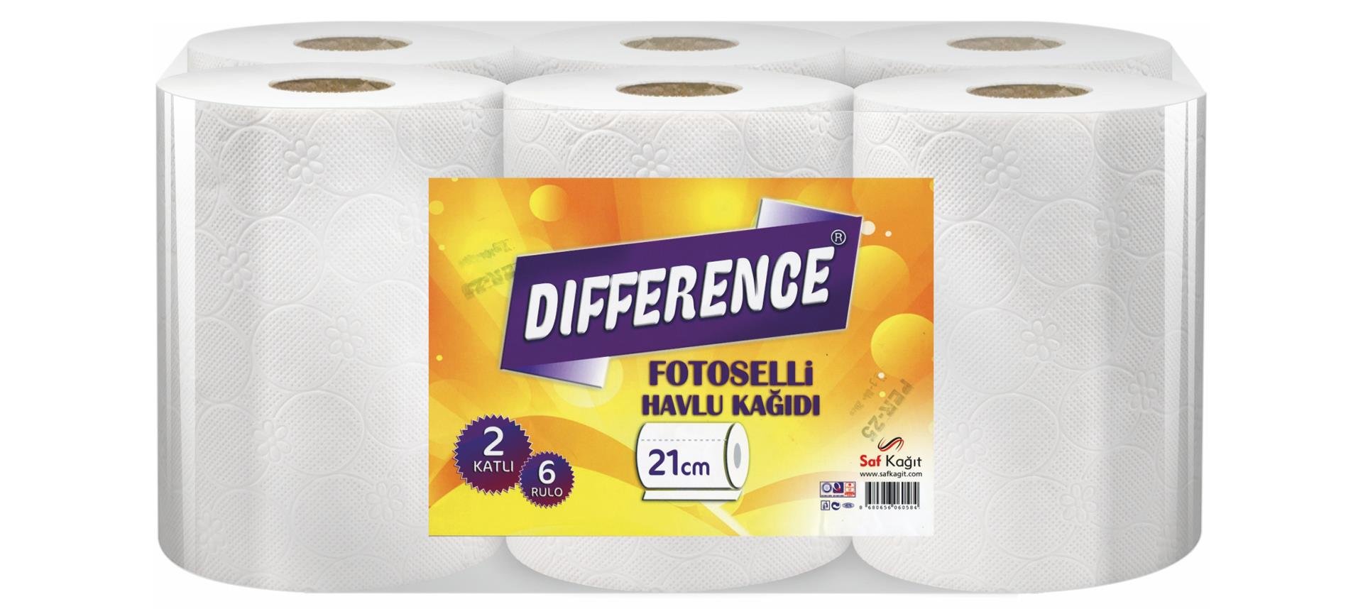 Difference Fotoselli Havlu 2,5 kg 21 cm 6'LI