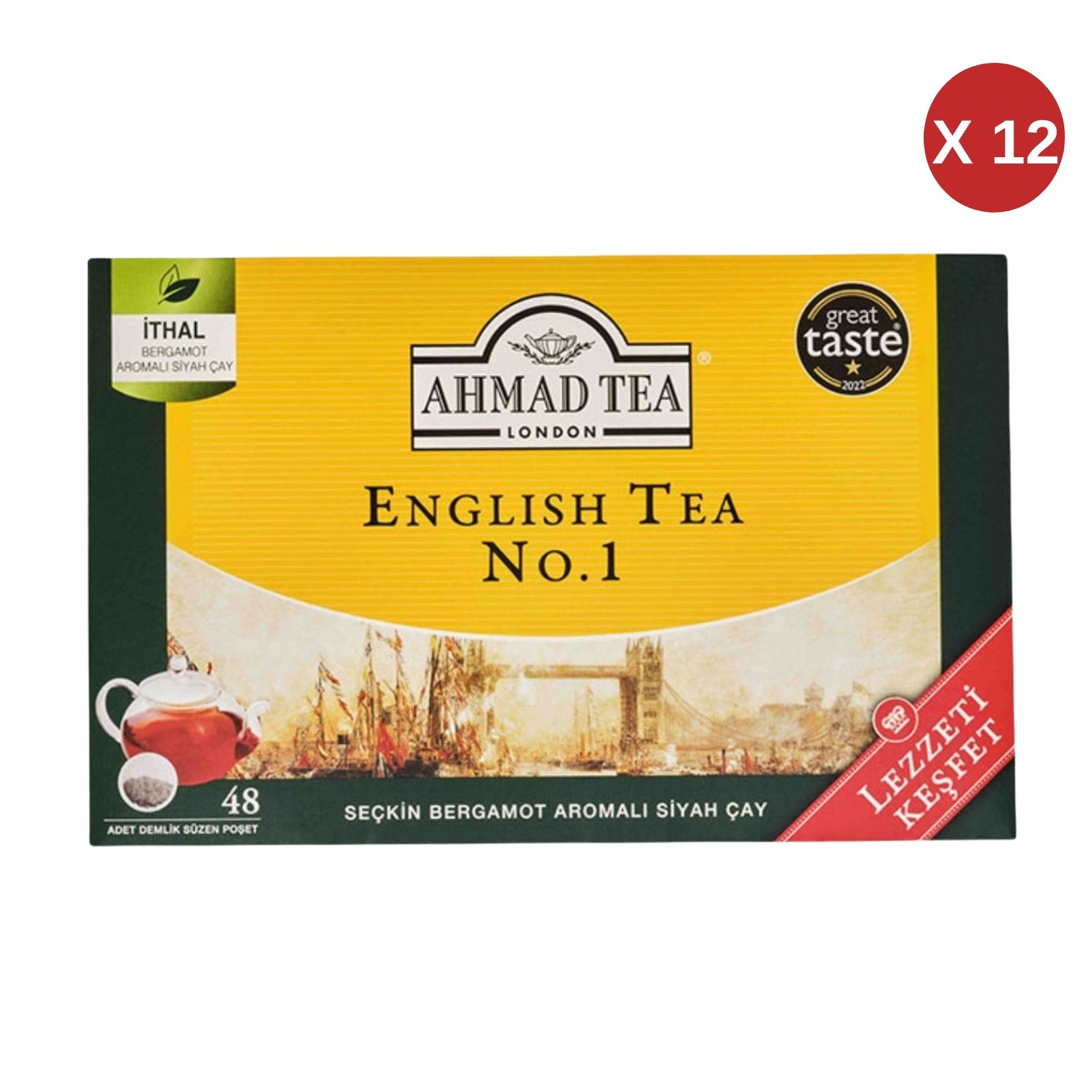  AHMAD TEA ENG TEA NO.1 48X3,2 GR DEMLİK POŞET ÇAY 12 ADET