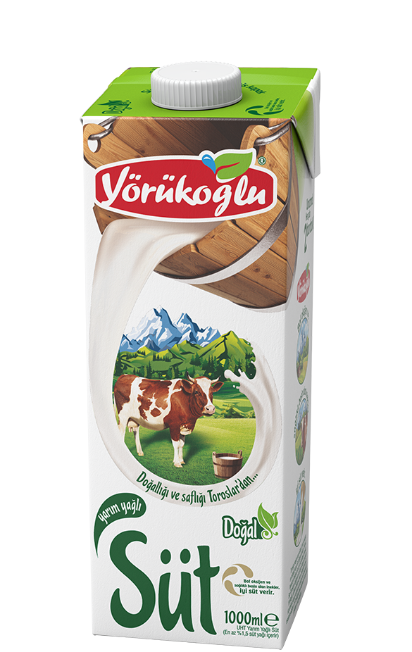 YÖRÜKOĞLU 1 LT Y.YAĞLI SÜT 