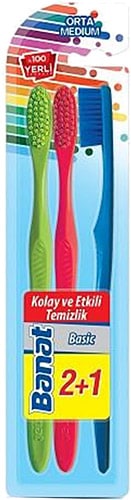 BANAT DİŞ FIRÇASI BASIC 3'LÜ ORTA