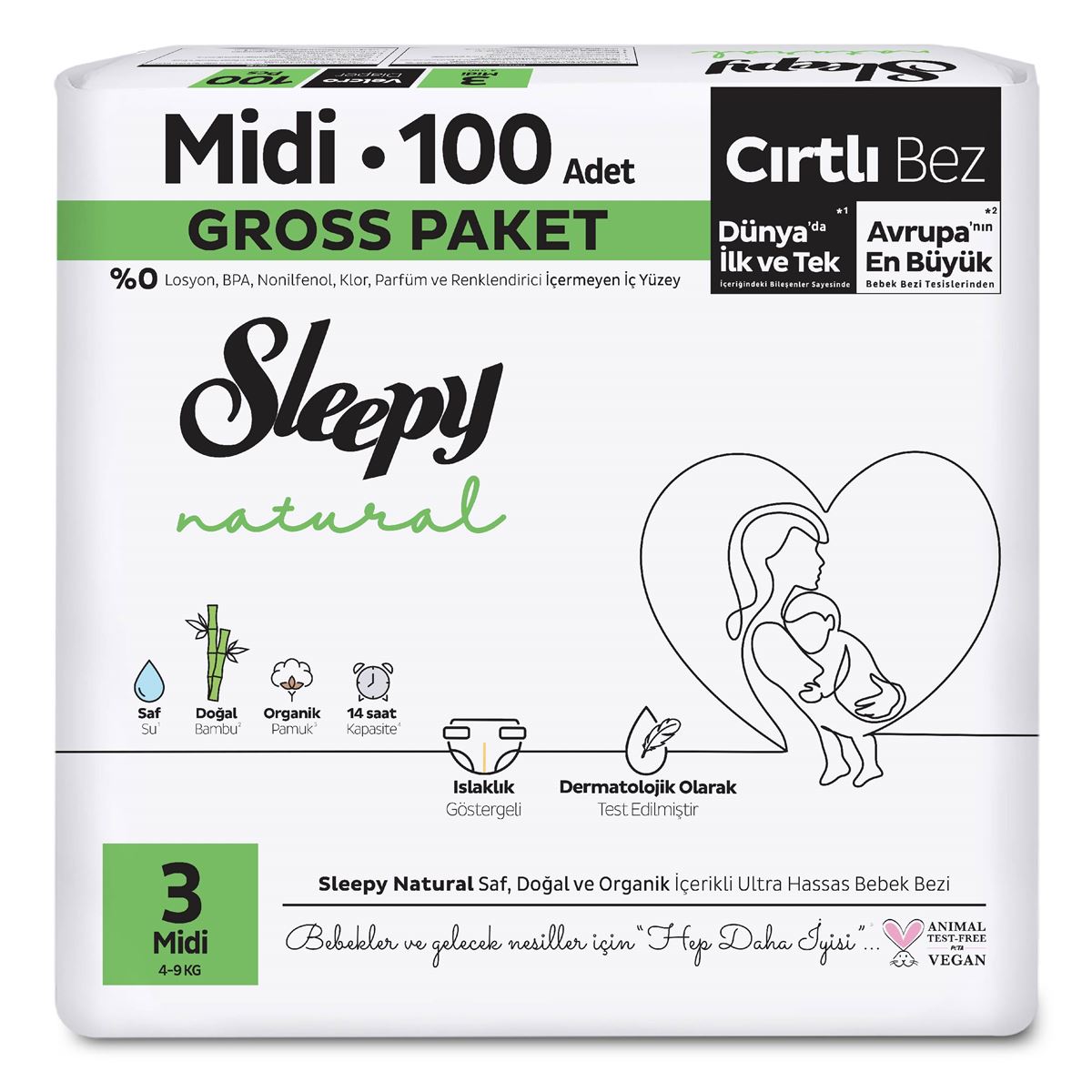 SLEEPY NATURAL GROSS MİDİ 3 NO