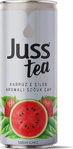 JUSS TEA KARPUZ-ÇİLEK KORUYUCUSUZ TENEKE 250 ML