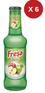 FREŞA ELMA AROMALI MADEN SUYU 200 ML (6 ADET)