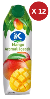 SEK MEYVE SUYU  MANGO AROMALI ICECEK (12 ADET)