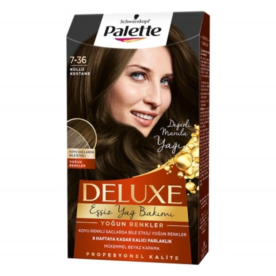 PALETTE DELUXE SAÇ BOYASI 50 ML 7-36 KÜLLÜ KESTANE